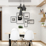 2 UNIDADES Papel de Parede Autocolante Impermeável com Fundo de Tijolos 3D Adesivo de Parede para Sala de Estar Mural Papel de Parede Decorativo para Quarto, 70cm x 77cm