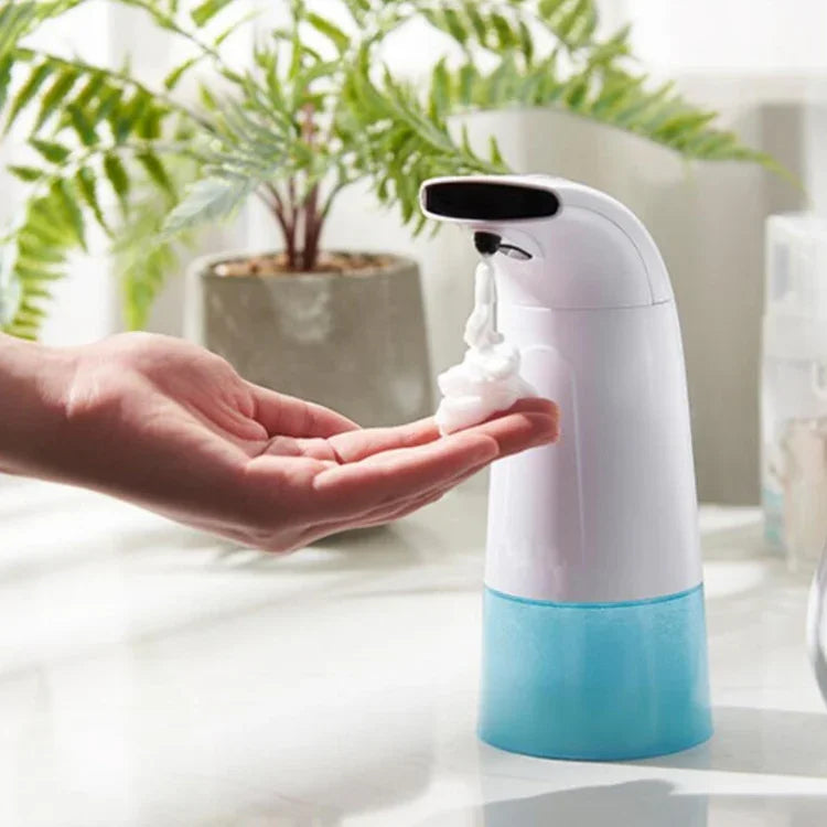 Dispensador de Sabão Espuma para Mãos Automático Inteligente por Indução Infravermelha para Casa, Dispensador de Sabão