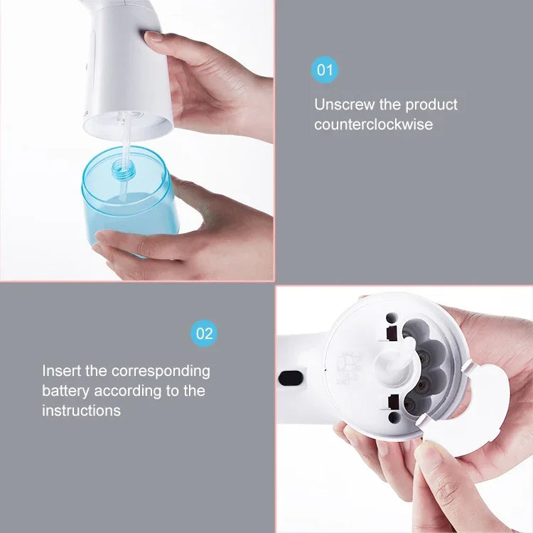 Dispensador de Sabão Espuma para Mãos Automático Inteligente por Indução Infravermelha para Casa, Dispensador de Sabão