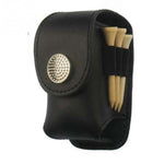 Bolsa de Cintura Portátil para Bolas de Golfe em Pele, Bolsa para Tee de Golfe, Acessório Desportivo, Suporte para Bolas de Golfe Preto, Suporte para Bolas de Golfe Castanho