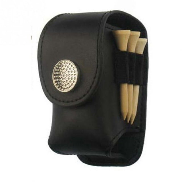 Bolsa de Cintura Portátil para Bolas de Golfe em Pele, Bolsa para Tee de Golfe, Acessório Desportivo, Suporte para Bolas de Golfe Preto, Suporte para Bolas de Golfe Castanho