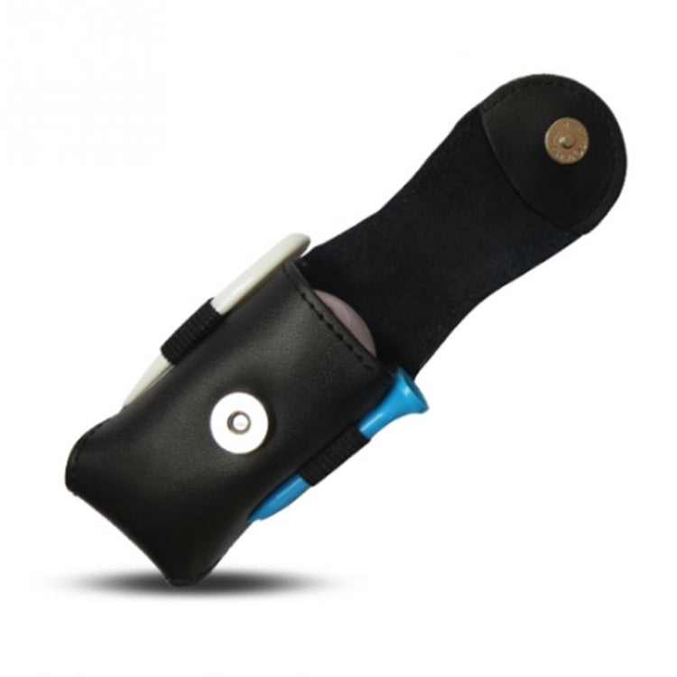 Bolsa de Cintura Portátil para Bolas de Golfe em Pele, Bolsa para Tee de Golfe, Acessório Desportivo, Suporte para Bolas de Golfe Preto, Suporte para Bolas de Golfe Castanho