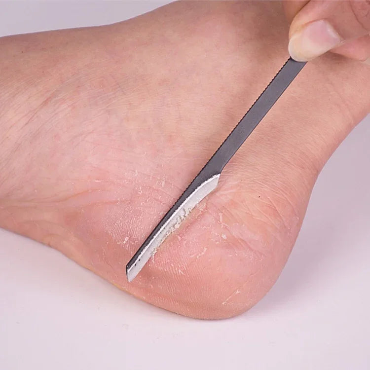 Ferramenta de Cuidados para Pés para Pedicure e Manicure, Limpador de Unhas, Removedor de Cutículas e Esfoliante de Pele Morta