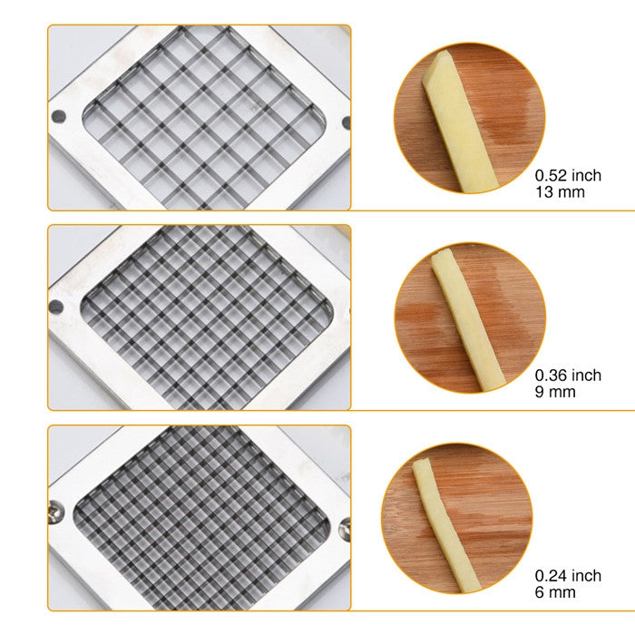 Máquina Manual para Cortar Batatas Fritas, Cortador de Batatas para Chips, Lâminas para Frutas e Legumes, Cortador de Batatas 1