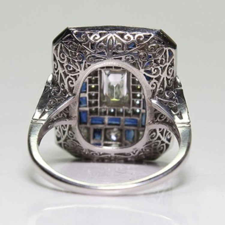 Anel de Noivado Quadrado de Zircónio de Cristal de Luxo para Mulheres, 10, 6, 7, 8, 9