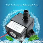 Bomba Submersível Miniatura Ultra-silenciosa 240L/H, Bomba de Água Submersível Sem Escovas, Mini Bomba Submersível