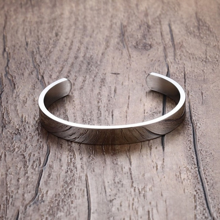 Pulseira bracelete de superfície em aço inoxidável de 8mm de largura para mulheres e homens, ouro rosa, prata, preto, dourado