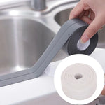 Fita Adesiva Durável em PVC Impermeável e Anti-mofo para Cozinha e Casa de Banho, Fita de Vedação para Paredes, 3.8cm x 3.2m, 2.2cm x 3.2m