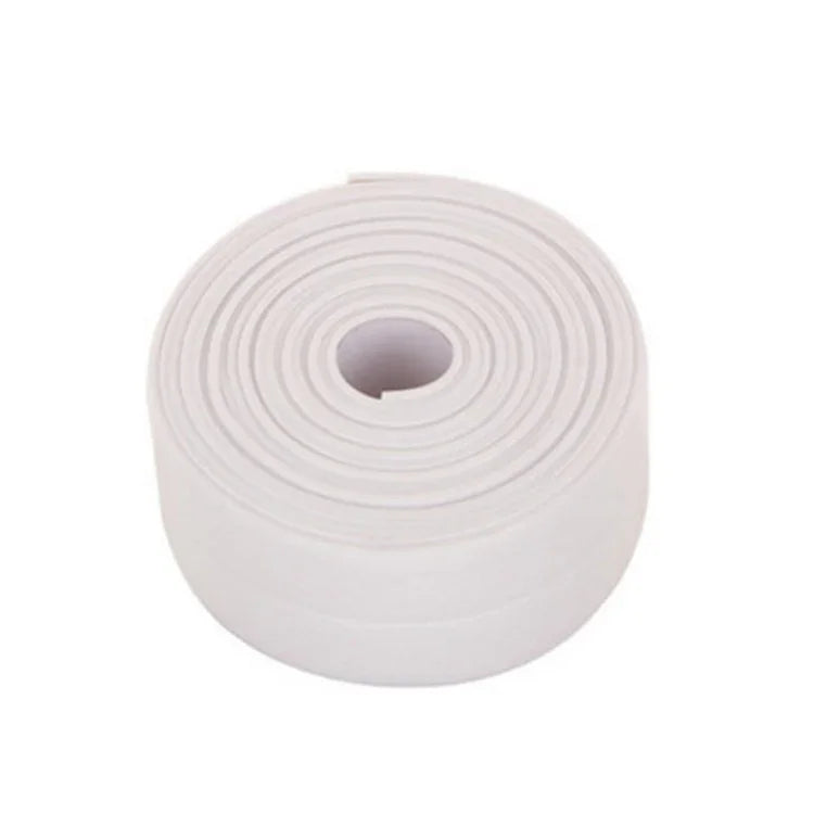 Fita Adesiva Durável em PVC Impermeável e Anti-mofo para Cozinha e Casa de Banho, Fita de Vedação para Paredes, 3.8cm x 3.2m, 2.2cm x 3.2m