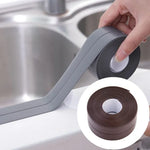 Fita Adesiva Durável em PVC Impermeável e Anti-mofo para Cozinha e Casa de Banho, Fita de Vedação para Paredes, 3.8cm x 3.2m, 2.2cm x 3.2m