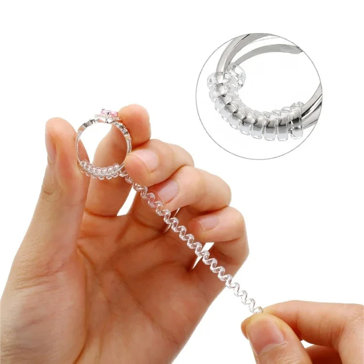 Ajustador de Tamanho de Anel Vintage em Espiral, Redutor de Aperto Protetor Ferramentas de Redimensionamento para Joalharia, 3mm