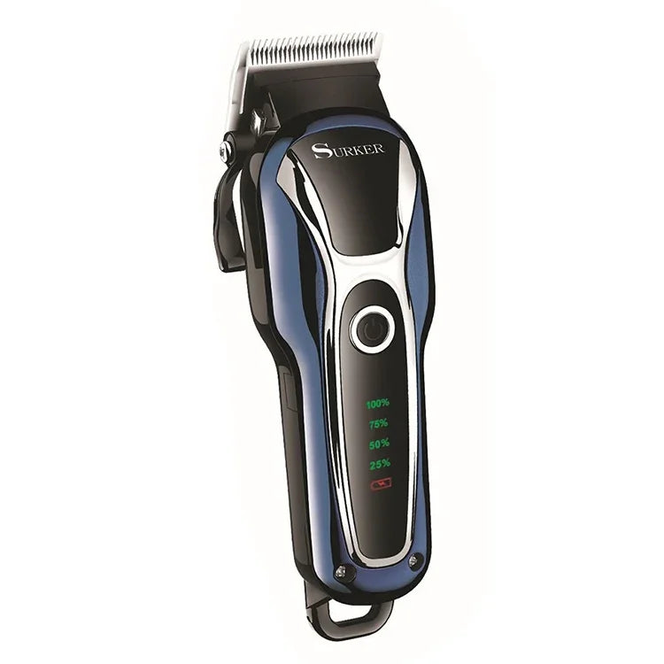 Máquina de Cortar Cabelo Surker SK-803 LCD de Alta Potência Aparador Elétrico Plug-in de Duplo Uso