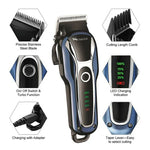 Máquina de Cortar Cabelo Surker SK-803 LCD de Alta Potência Aparador Elétrico Plug-in de Duplo Uso