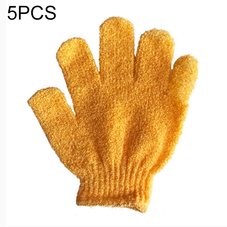 5 luvas de banho para duche esfoliantes para spa e massagem, roxa, verde, azul, laranja, vermelha