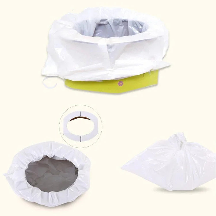Saco de Urina Portátil de Viagem, Sanitário Móvel de Emergência Dobrável, Saco de Urina de Viagem