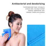 2 Unidades Puff de Banho de Malha de Nylon Longa para Limpeza Corporal e Esfoliação, Toalha Esfoliante para Corpo e Rosto