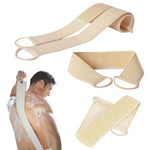 Esponja Esfoliante Suave para Cuidados com a Pele com Alça para as Costas para Banho, Duche, Massagem Corporal e Limpeza de Spa, Esponja Suave para a Pele com Alça para as Costas
