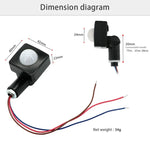Interruptor de Holofotes de Parede com Detector Automático de Movimento PIR por Infravermelhos, 10mm, 12mm