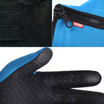 Luvas de Ciclismo de Dedo Inteiro em Neopreno PU Respirável, Pele Quente para Inverno, Desportos ao Ar Livre, L, XL, M