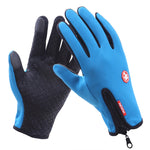 Luvas de Ciclismo de Dedo Inteiro em Neopreno PU Respirável, Pele Quente para Inverno, Desportos ao Ar Livre, L, XL, M