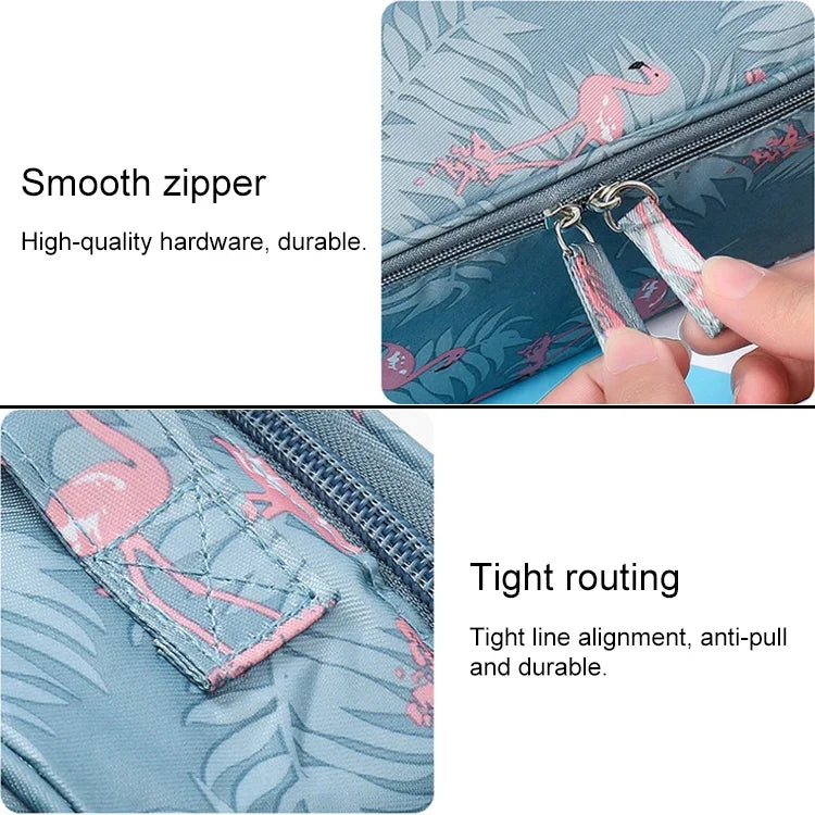 Bolsa de cosméticos portátil de grande capacidade para senhora, impermeável e acolchoada, bolsa de viagem, armazenamento para esteticista, bolsa de maquilhagem para mulheres