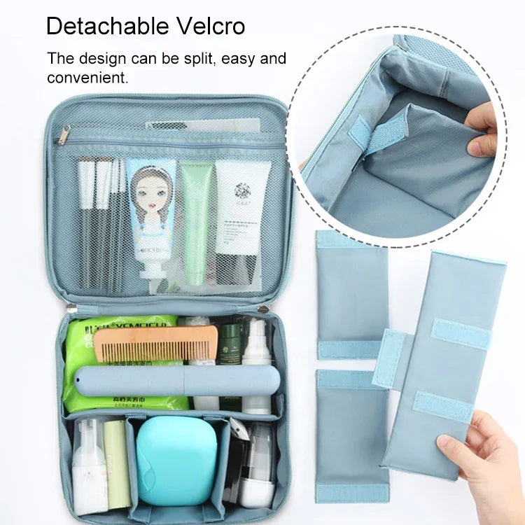 Bolsa de cosméticos portátil de grande capacidade para senhora, impermeável e acolchoada, bolsa de viagem, armazenamento para esteticista, bolsa de maquilhagem para mulheres