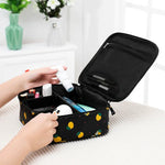 Bolsa de cosméticos portátil de grande capacidade para senhora, impermeável e acolchoada, bolsa de viagem, armazenamento para esteticista, bolsa de maquilhagem para mulheres