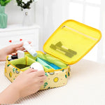 Bolsa de cosméticos portátil de grande capacidade para senhora, impermeável e acolchoada, bolsa de viagem, armazenamento para esteticista, bolsa de maquilhagem para mulheres