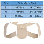 Corset Corretor de Postura Ajustável para Suporte de Ombros e Costas Adultos e Crianças, Cinta para Coluna Vertebral, Adulto-S, Adulto-M, Adulto-L