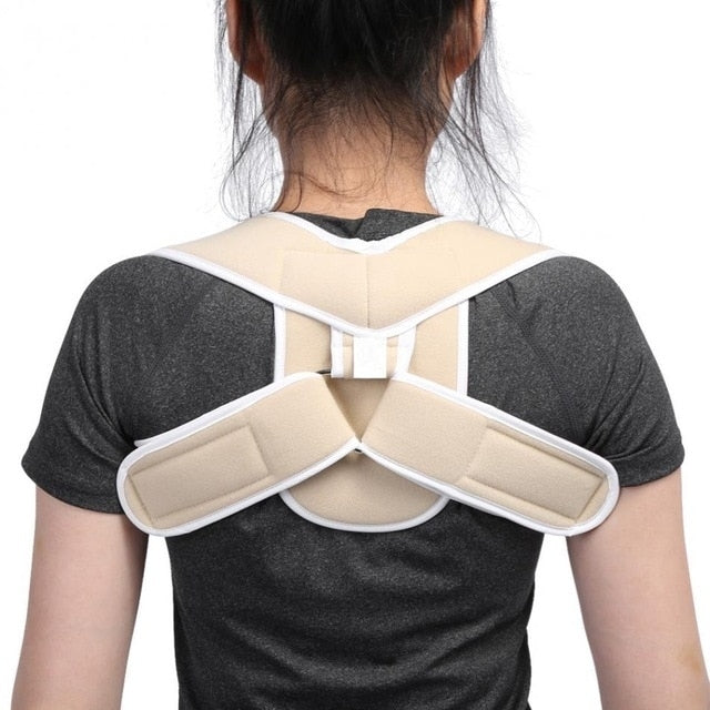 Corset Corretor de Postura Ajustável para Suporte de Ombros e Costas Adultos e Crianças, Cinta para Coluna Vertebral, Adulto-S, Adulto-M, Adulto-L