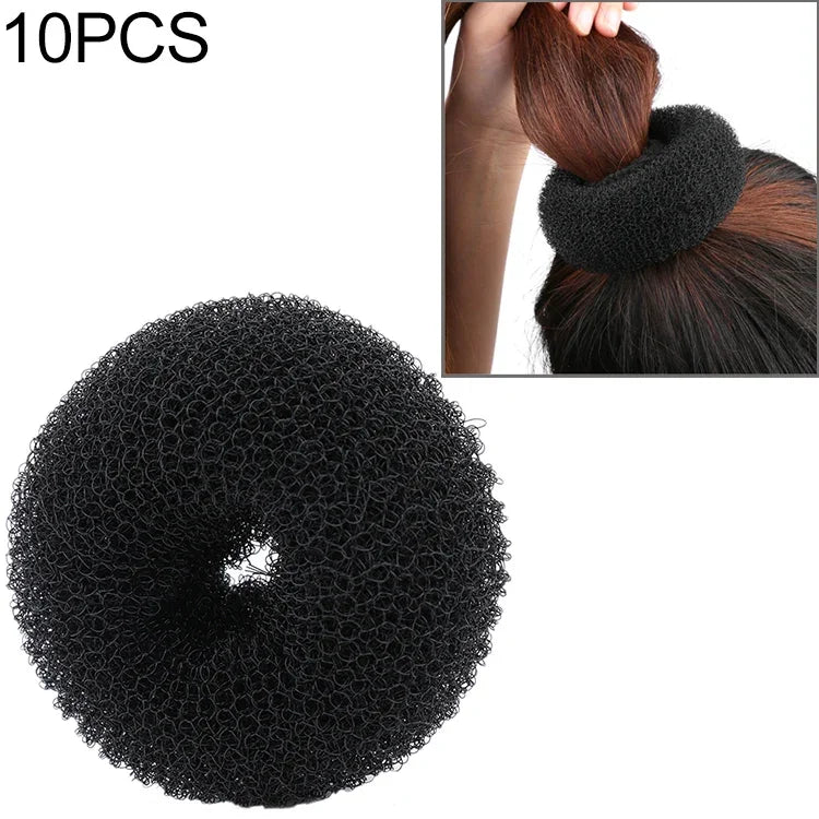 3 PCS Anel de Cabelo Donut Elegante para Mulheres