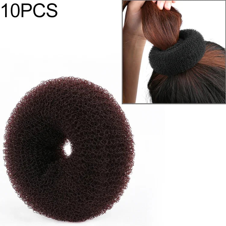 3 PCS Anel de Cabelo Donut Elegante para Mulheres