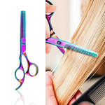 Tesoura Profissional para Corte de Cabelo Kit de Cabeleireiro Tesoura de Desbaste Barbeiro