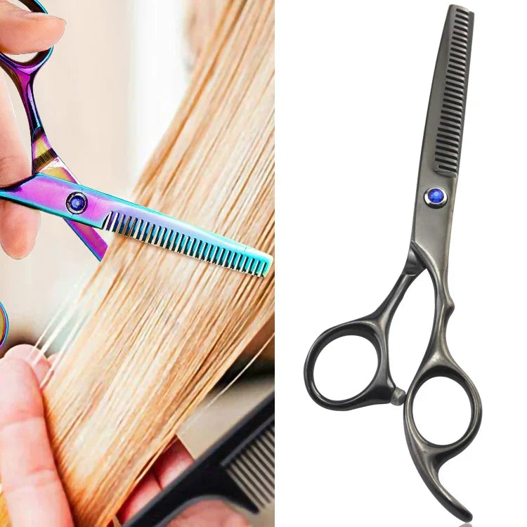 Tesoura Profissional para Corte de Cabelo Kit de Cabeleireiro Tesoura de Desbaste Barbeiro