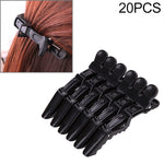 20 PCS Grampos de Cabelo Profissionais em Forma de Jacaré para Mulheres, Grampos de Plástico, Presilhas de Cabelo, Laço, Faixa de Cabelo para Meninas, Ferramentas de Estilo