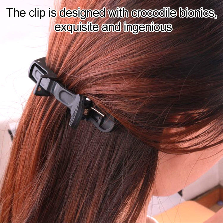 20 PCS Grampos de Cabelo Profissionais em Forma de Jacaré para Mulheres, Grampos de Plástico, Presilhas de Cabelo, Laço, Faixa de Cabelo para Meninas, Ferramentas de Estilo