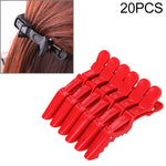 20 PCS Grampos de Cabelo Profissionais em Forma de Jacaré para Mulheres, Grampos de Plástico, Presilhas de Cabelo, Laço, Faixa de Cabelo para Meninas, Ferramentas de Estilo