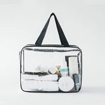 Bolsas transparentes de PVC, organizador de viagem, bolsa transparente para maquilhagem, bolsas para lavagem