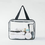 Bolsas transparentes de PVC, organizador de viagem, bolsa transparente para maquilhagem, bolsas para lavagem