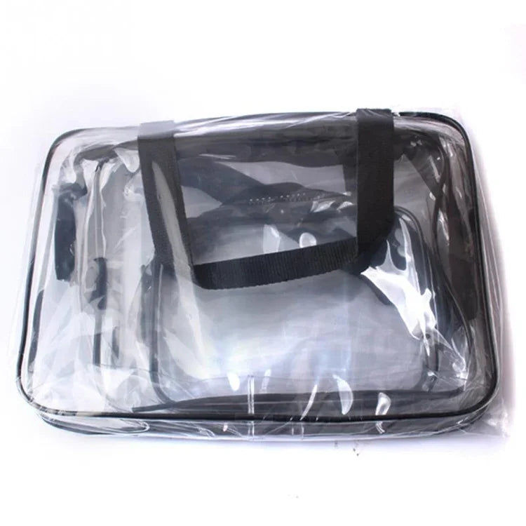 Bolsas transparentes de PVC, organizador de viagem, bolsa transparente para maquilhagem, bolsas para lavagem
