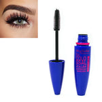 Máscara de pestanas preta express, maquilhagem para olhos, curvadora, máscara impermeável tipo foguete, azul escuro, roxo, amarelo
