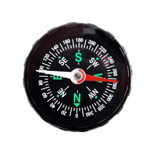 10 PCS Bússola Mini Portátil Precisa Prática para Camping, Caminhadas, Navegação Norte, Sobrevivência, Design de Botão, 45mm