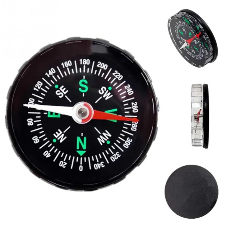 10 PCS Bússola Mini Portátil Precisa Prática para Camping, Caminhadas, Navegação Norte, Sobrevivência, Design de Botão, 45mm