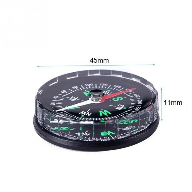 10 PCS Bússola Mini Portátil Precisa Prática para Camping, Caminhadas, Navegação Norte, Sobrevivência, Design de Botão, 45mm