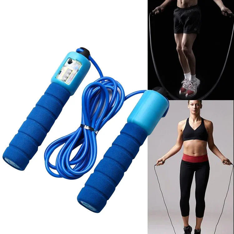 Corda de saltar com contador, fitness desportivo ajustável, velocidade rápida, corda de saltar com contagem, cabo para saltar