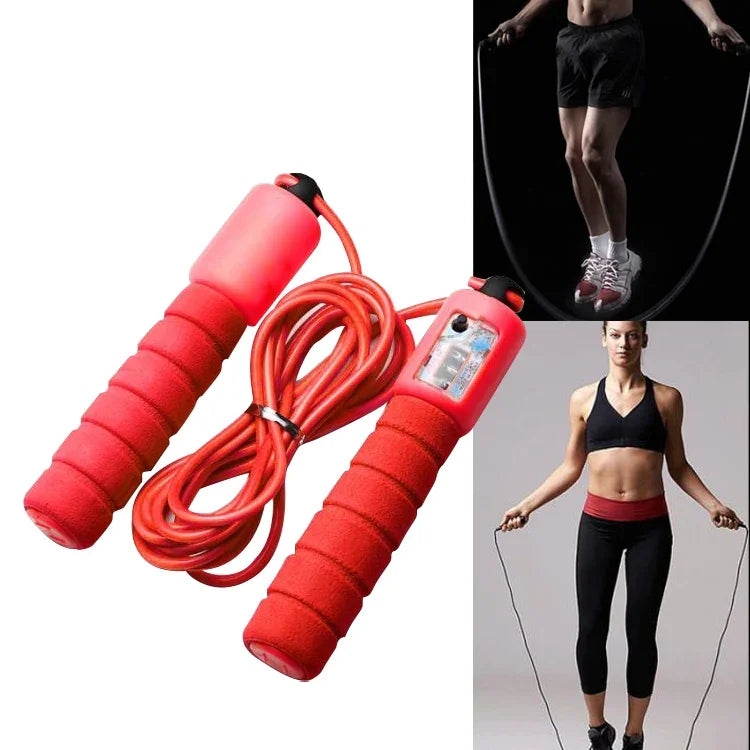 Corda de saltar com contador, fitness desportivo ajustável, velocidade rápida, corda de saltar com contagem, cabo para saltar