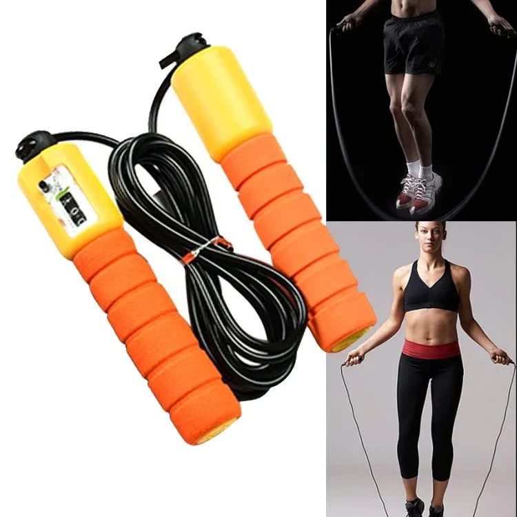 Corda de saltar com contador, fitness desportivo ajustável, velocidade rápida, corda de saltar com contagem, cabo para saltar