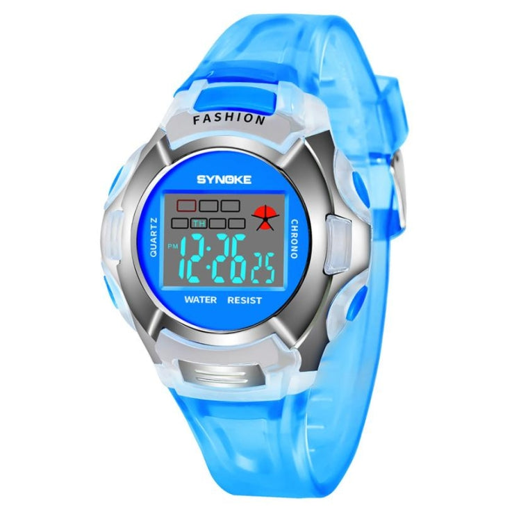 SYNOKE 99329 Relógio Eletrónico Desportivo Luminoso à Prova de Água para Crianças, Preto, Azul, Verde, Rosa, Roxo, Vermelho