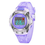 SYNOKE 99329 Relógio Eletrónico Desportivo Luminoso à Prova de Água para Crianças, Preto, Azul, Verde, Rosa, Roxo, Vermelho
