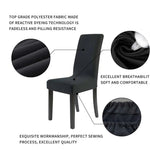 Capa de Cadeira Moderna de Cor Lisa em Spandex Elástico para Casamento, Banquete, Capa Universal para Assento de Sala de Jantar, Estilo Pastoral para Hotel